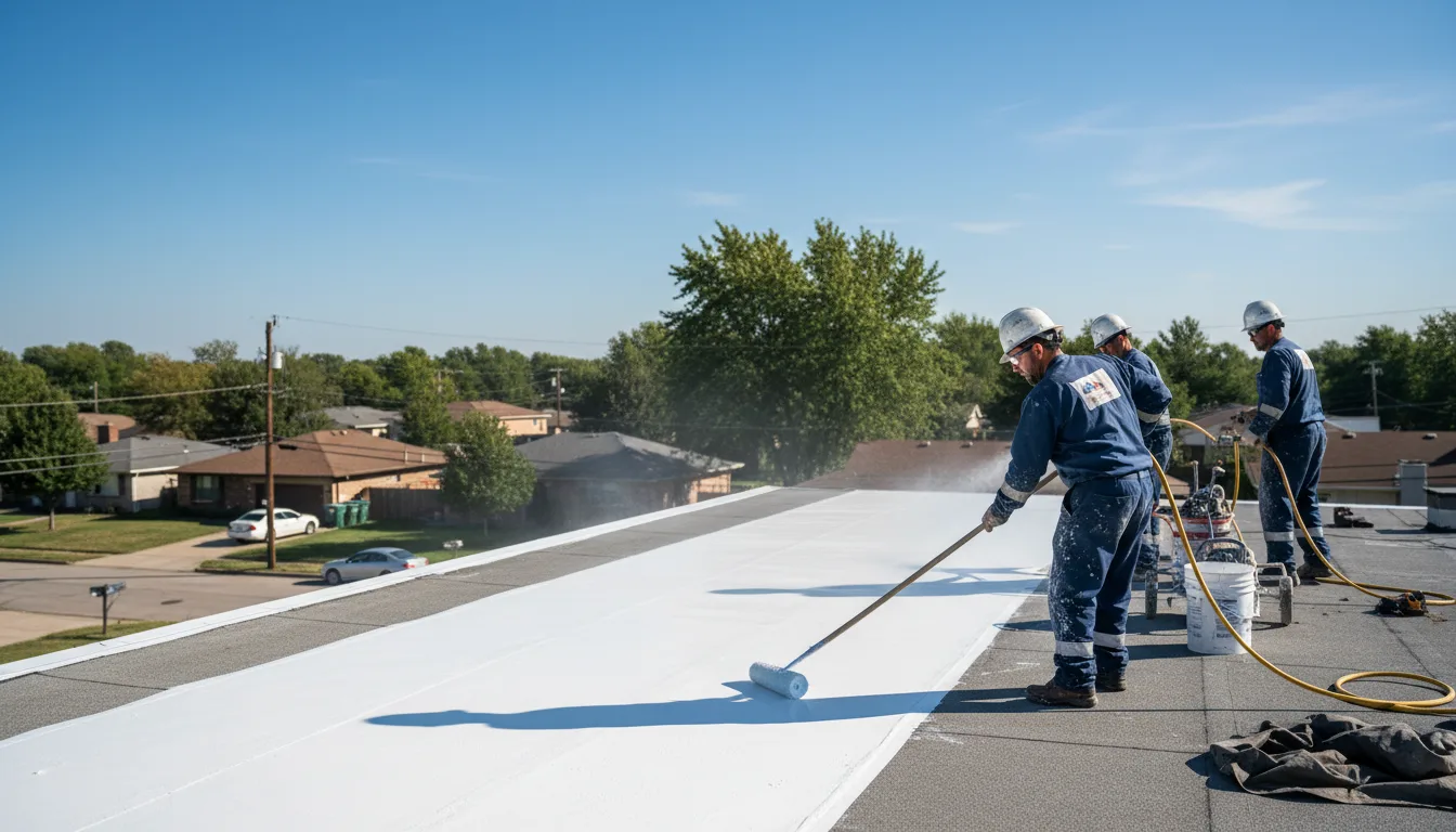 Commercial roof coating in Noxapater, MS near me